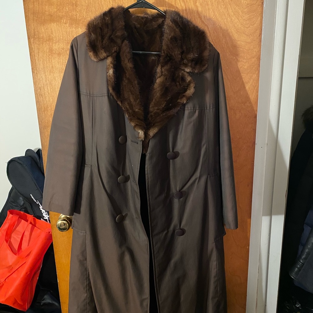 Brown Trench Coat from Korea